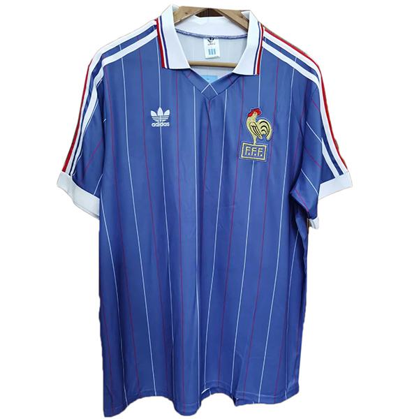 France home retro soccer jersey maillot match men's first sportwear football shirt 1982